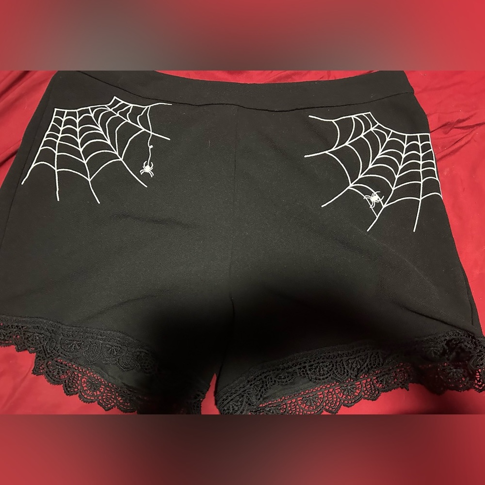SHEIN Spider Web Shorts